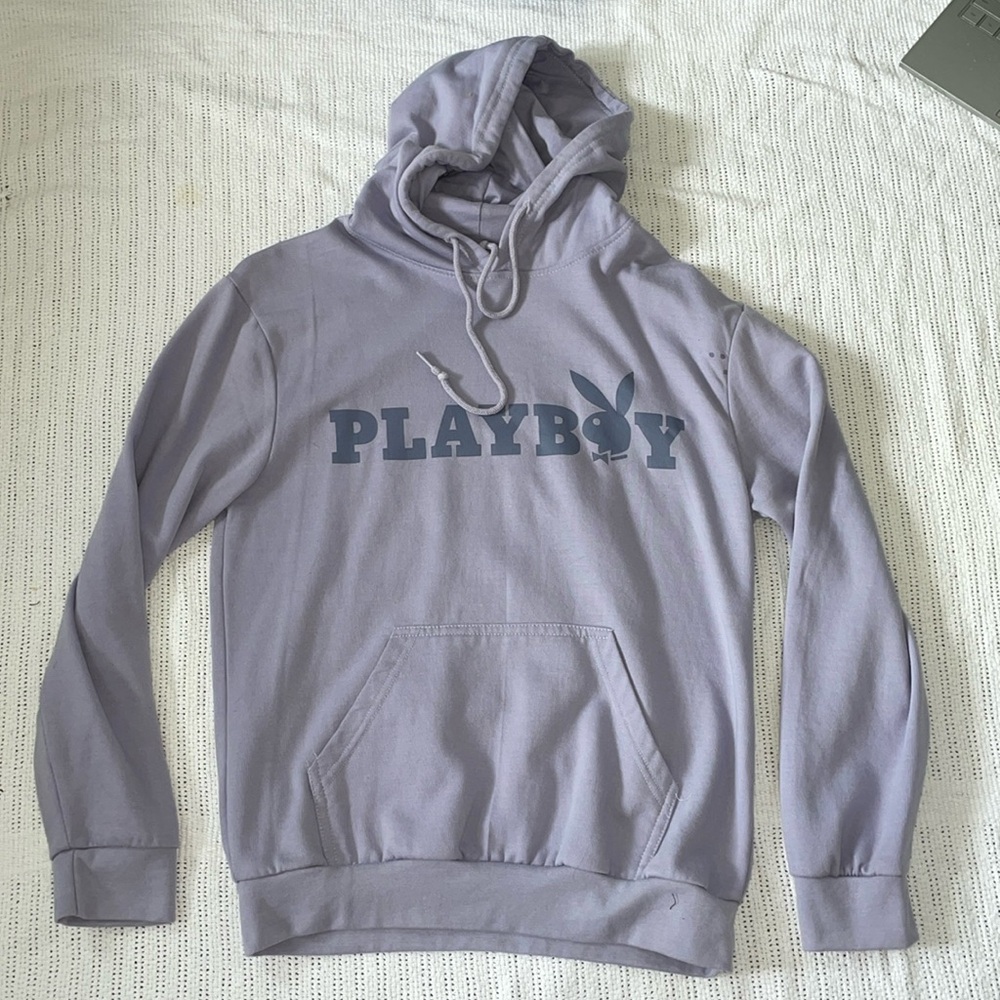 purple playboy hoodie